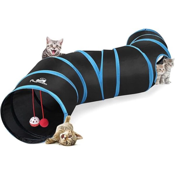Pawaboo Juguetes para gatos tubo de túnel para gatos