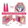 Paxcoo Dijes de borlas para hacer joyas 120 piezas de