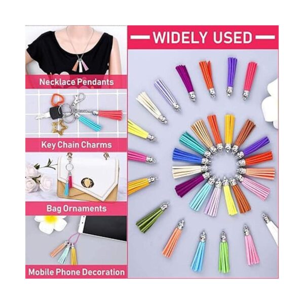 Paxcoo Dijes de borlas para hacer joyas 120 piezas de
