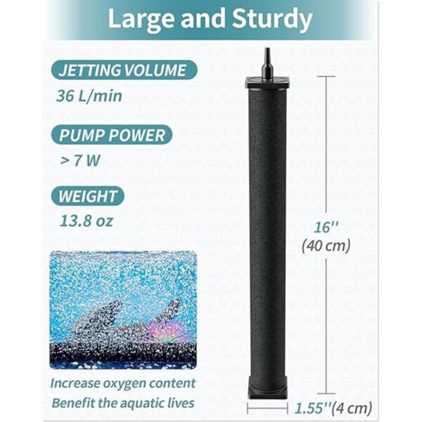 Pawfly Aquarium Air Stone Cylinder for Larger Pump Bubble