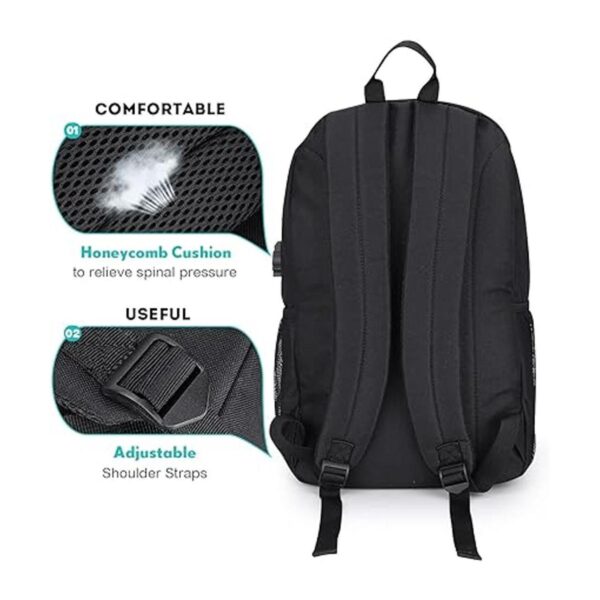 Pawsky Mochila escolar luminosa de anime para monopatín