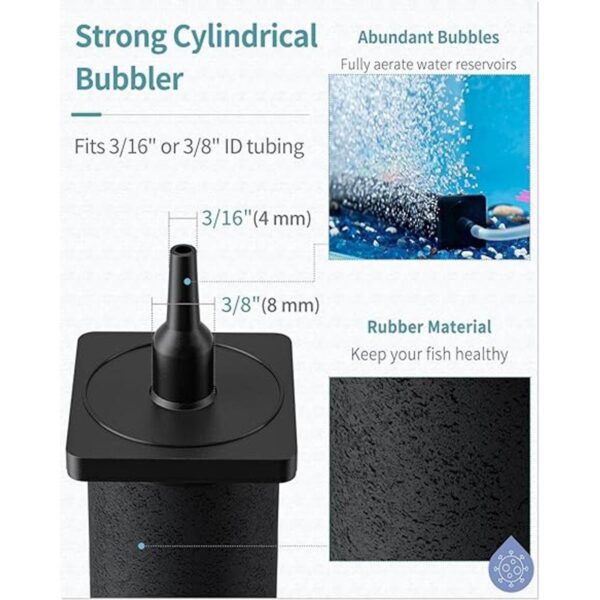 Pawfly Aquarium Air Stone Cylinder for Larger Pump Bubble