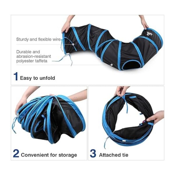 Pawaboo Juguetes para gatos tubo de túnel para gatos