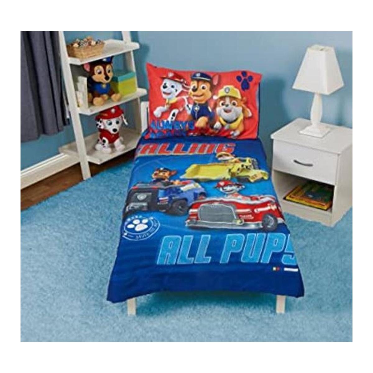Paw Patrol Calling All Pups Juego de ropa de cama de 4