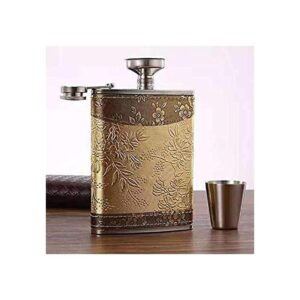 Patrón dorado de 8 onzas regalo 100 acero inoxidable