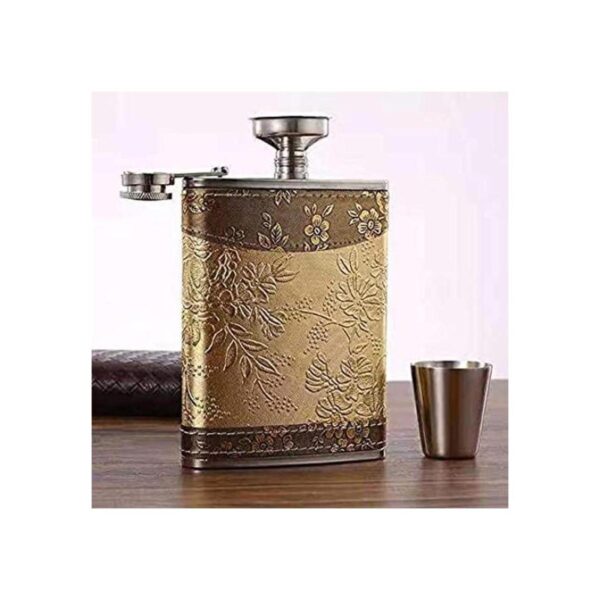 Patrón dorado de 8 onzas regalo 100 acero inoxidable