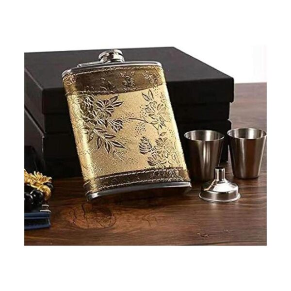 Patrón dorado de 8 onzas regalo 100 acero inoxidable