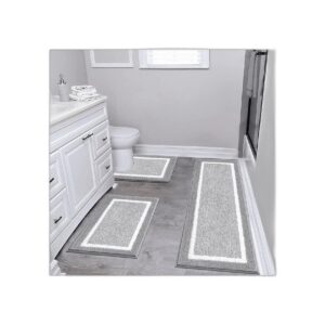 Pauwer Juego de alfombras de baño de 3 piezas_1