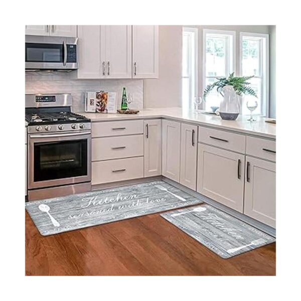 Pauwer Juego de 2 tapetes de cocina antifatiga