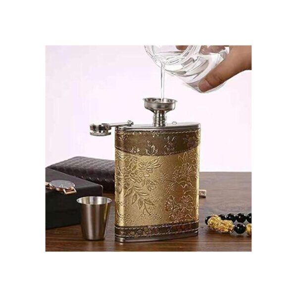 Patrón dorado de 8 onzas regalo 100 acero inoxidable