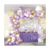 Pateeha Kit de arco de guirnalda de globos morados 130_2