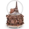 París Snow Globe Musical con Luces LED que cambian de_2
