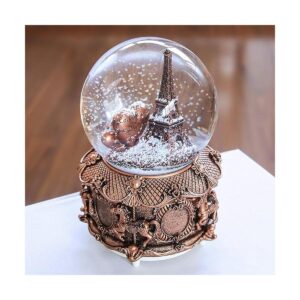 París Snow Globe Musical con Luces LED que cambian de_1