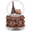 París Snow Globe Musical con Luces LED que cambian de_3