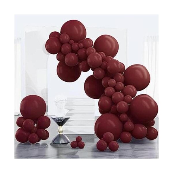 PartyWoo Globos rojos burdeos 100 globos rojos de_1