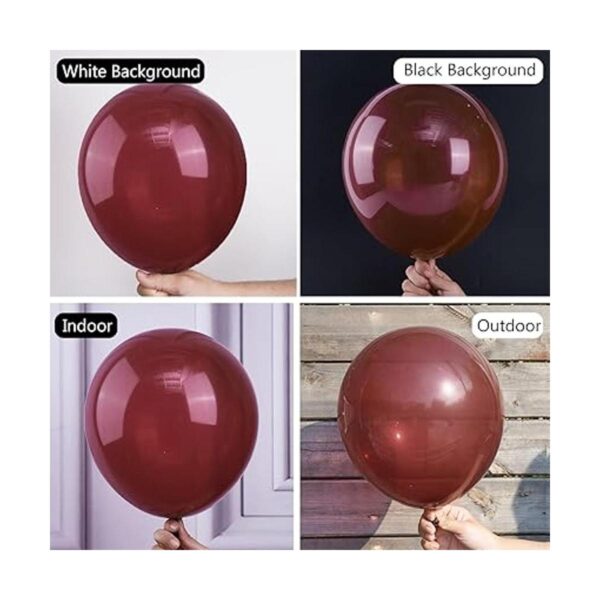PartyWoo Globos rojos burdeos 100 globos rojos de_3