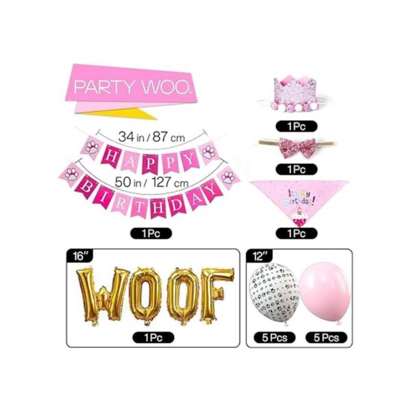PartyWoo Suministros para fiesta de cumpleaños para perro_5