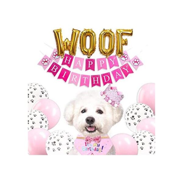 PartyWoo Suministros para fiesta de cumpleaños para perro_1