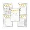 Party Hearty Baby Shower Games Papel de aluminio dorado_1