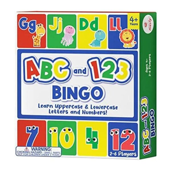 Party Hearty Juego de mesa de bingo ABC y 123 para niños_1