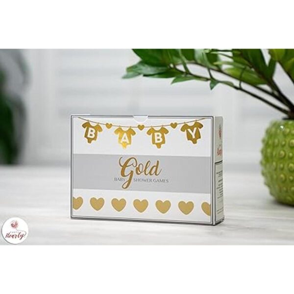 Party Hearty Baby Shower Games Papel de aluminio dorado_6