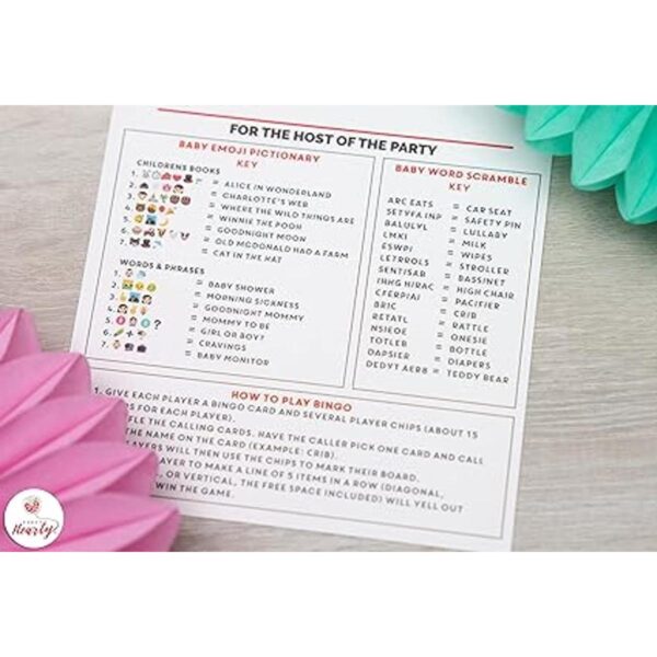 Party Hearty Baby Shower Games Papel de aluminio dorado_5