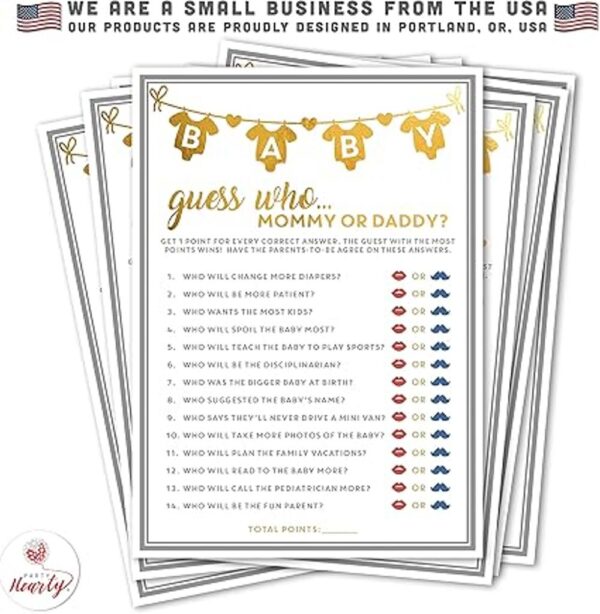 Party Hearty Juego de 50 tarjetas de papel dorado para_2