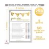 Party Hearty Baby Shower Games Papel de aluminio dorado_2