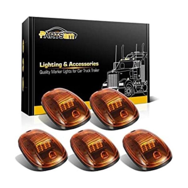 Partsam 5 luces de 16 LED de color ámbar para cabina_1