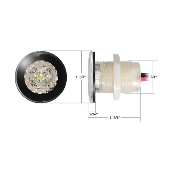 Partsam Livewell 4 luces LED de 114 pulgadas color
