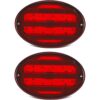 Partsam 2 luces traseras LED ovaladas de 8.5 pulgadas 40_1