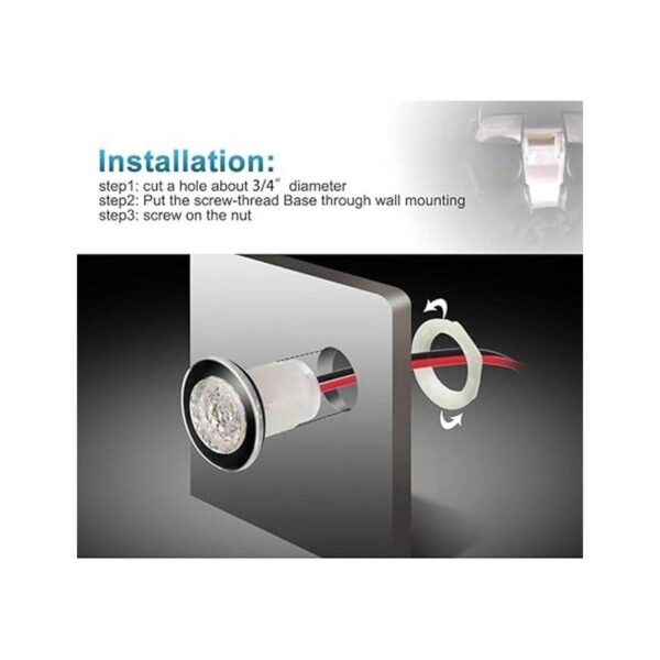 Partsam Livewell 4 luces LED de 114 pulgadas color