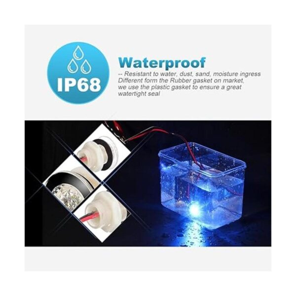 Partsam Livewell 4 luces LED de 114 pulgadas color