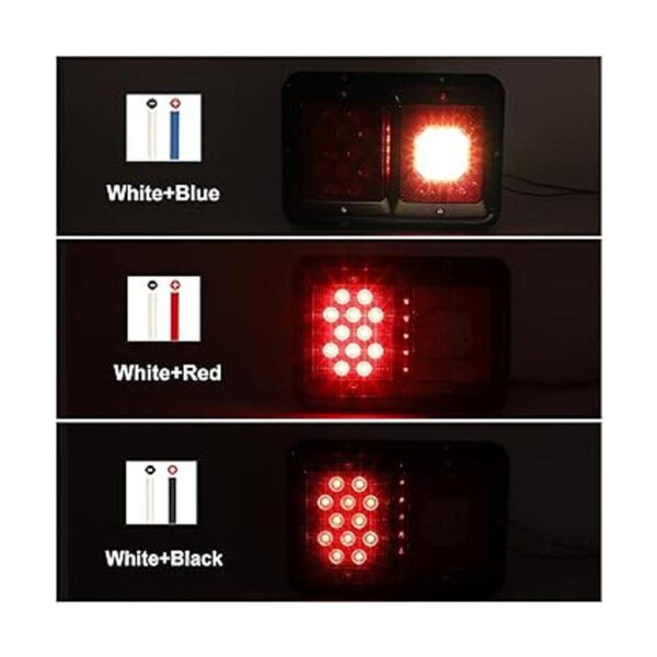 Partsam 2 luces traseras LED dobles para remolque con_3