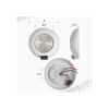 Partsam 1 unidad de luz LED redonda de 4 pulgadas soporte_2