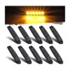 Partsam 10 luces indicadoras LED ámbar delgadas de 3.8_1