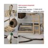 Parrots Parrots Parrots Bird Play Stand Percha de madera