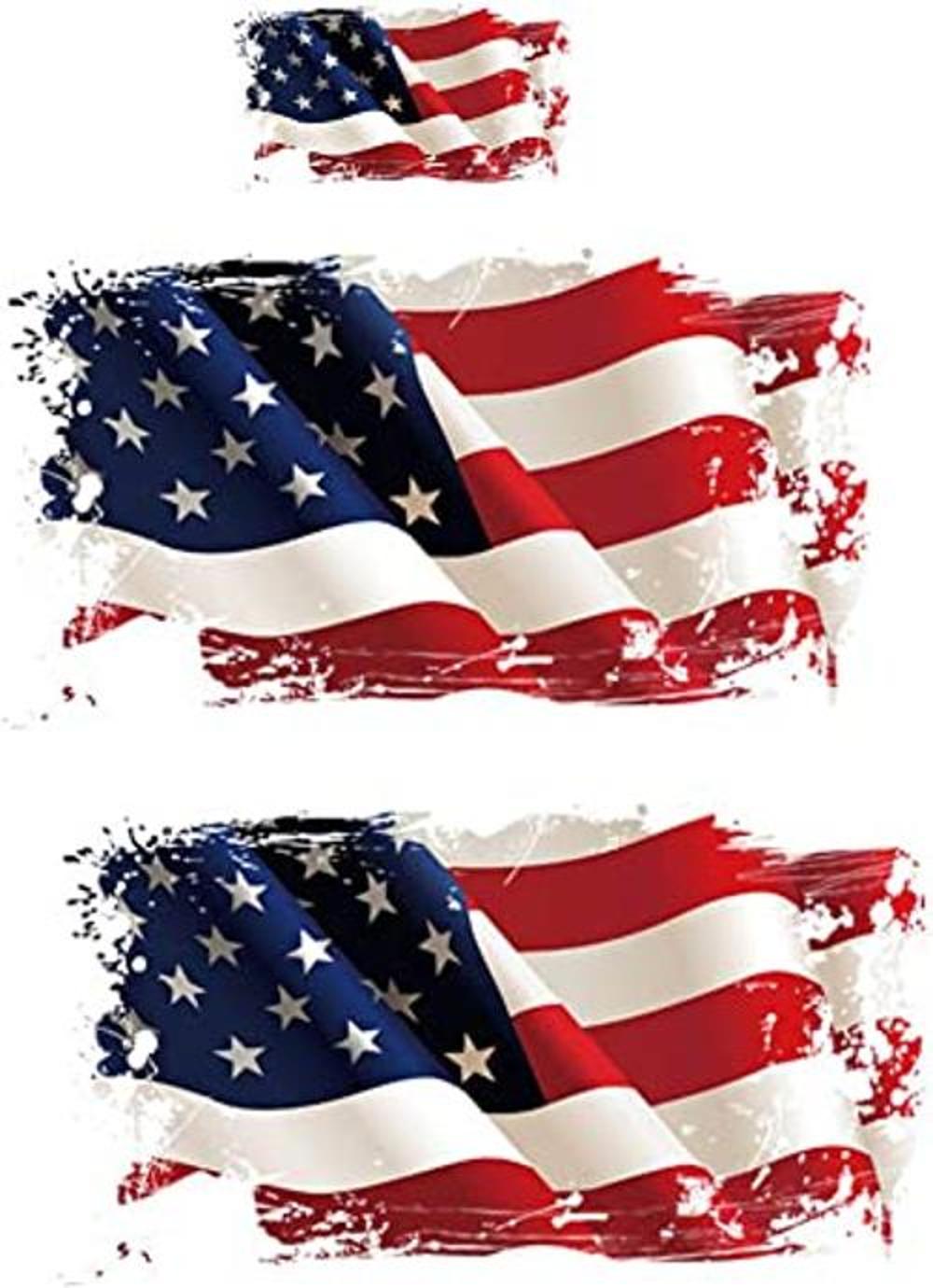 Parches para planchar con diseño de bandera de 3 piezas de