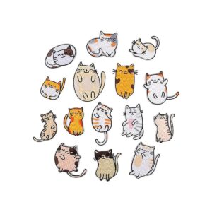Parches de bordado lindo gato para planchar adhesivos_1