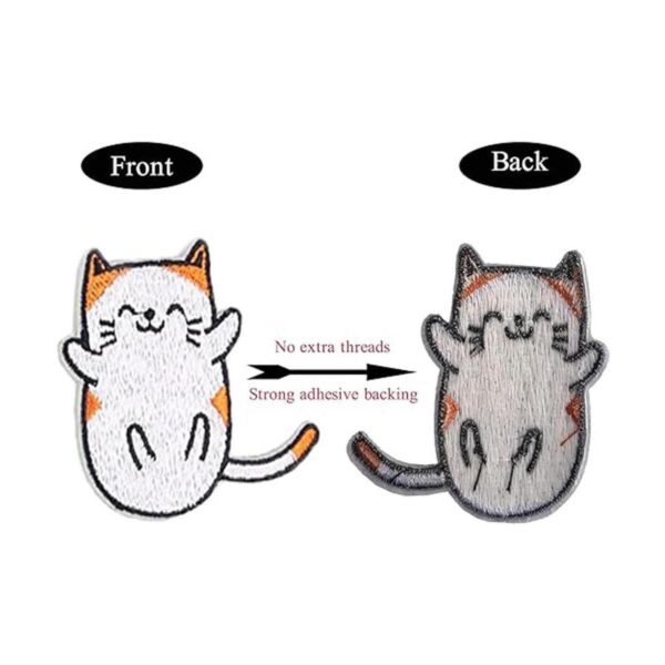 Parches de bordado lindo gato para planchar adhesivos_3
