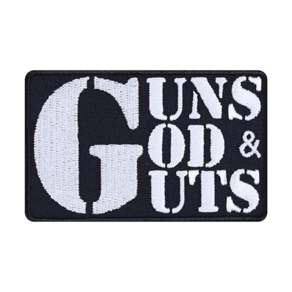 Parche para coser Guns GOD and Guts Parche para planchar_1