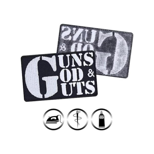Parche para coser Guns GOD and Guts Parche para planchar_2
