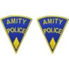 Parche bordado de la policía de Amity para planchar y coser_1