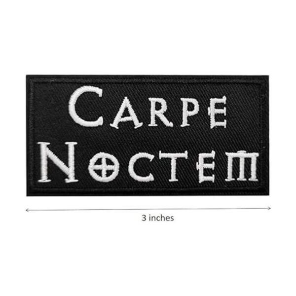 Parche bordado de Carpe Noctem para planchar_2
