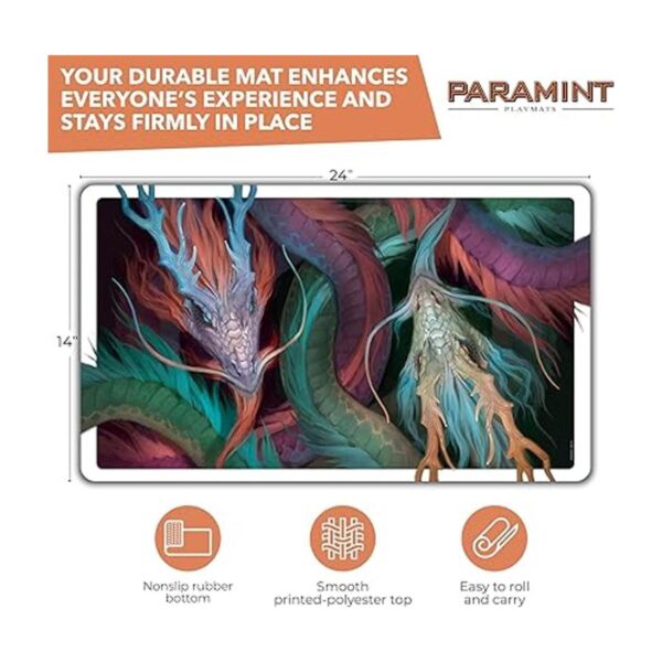 Paramint Dragones tallado MTG Playmat de Clint_2