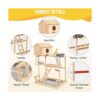 Parakeet Soporte de juego de periquitos para pájaros con_3