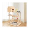 Parakeet Soporte de juego de periquitos para pájaros con_6