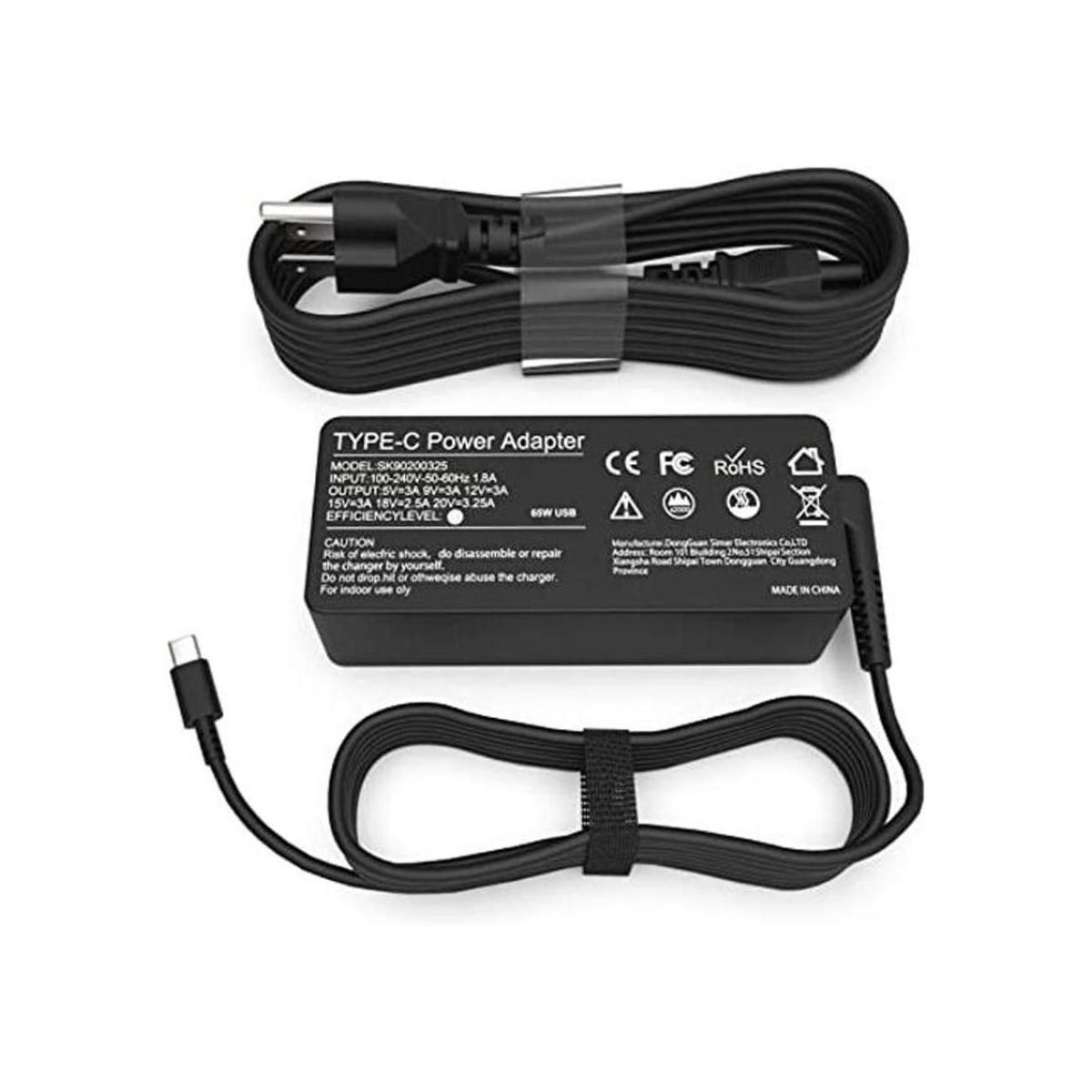 Para Lenovo Laptop USB C Cargador de 65W y 45W para
