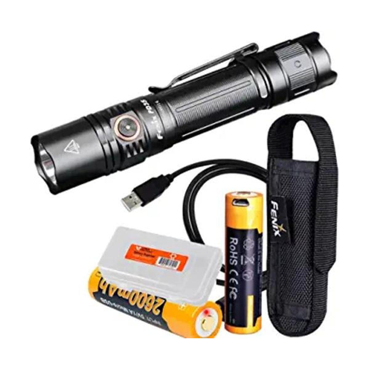 Paquete linterna táctica Fenix PD35 v3.0 de 1700 lúmenes