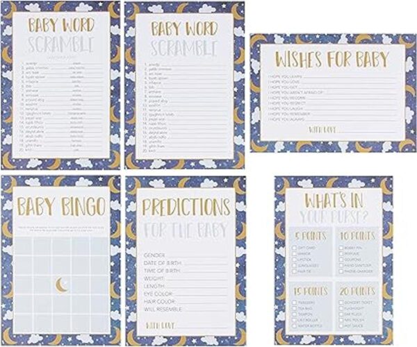 Paquetes de cartas de juego para baby shower juego de 5_4